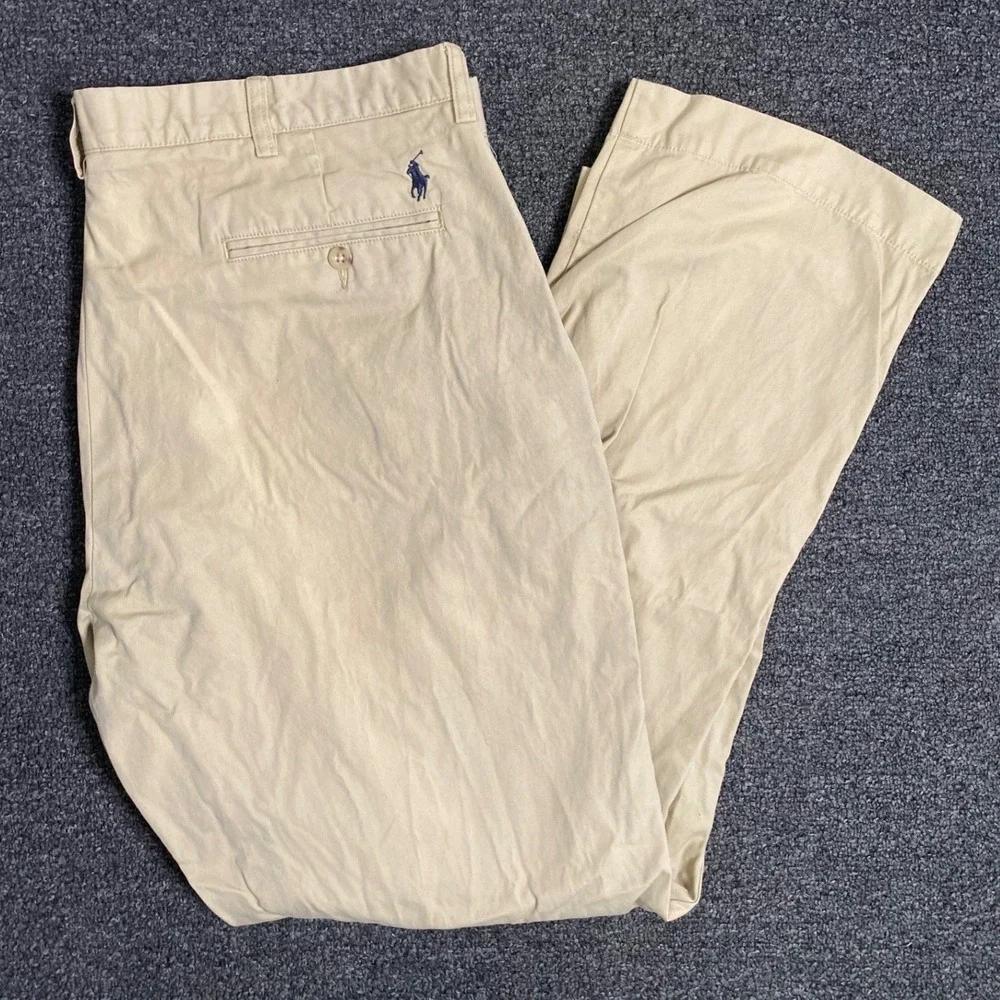 Polo Ralph Lauren Preston Pant‎ Chinos Tan Mens 38x30 Khaki  Straight Leg Preppy